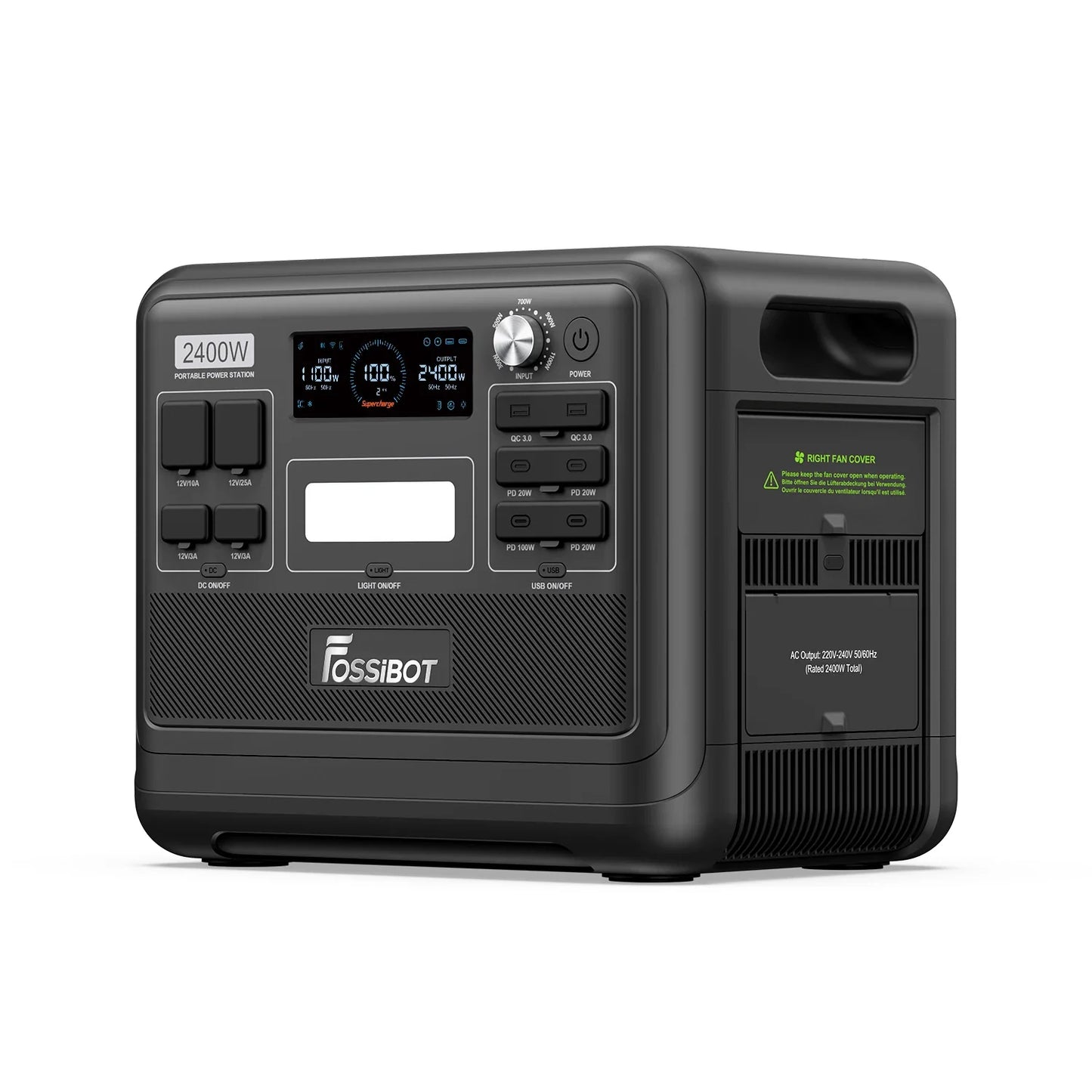 Fossibot F2400 schwarz