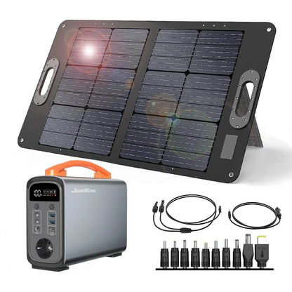 JustNow Powerstation JNG200 320wh + Solarmodul SP60 60Watt
